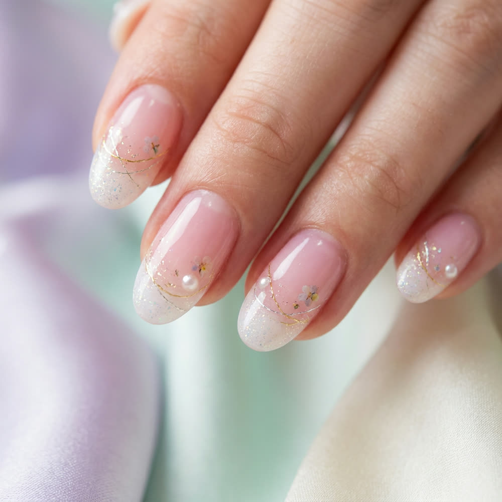 Elegantes Gel-Nageldesign
